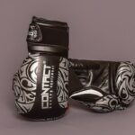 Boxerské rukavice CONTACT "PRO B" čierno-strieborné