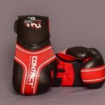 Boxerské rukavice CONTACT "Y CARBON" čierno-červené